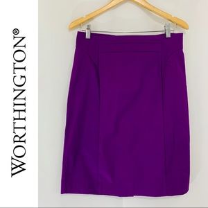 Worthington Purple Pencil Skirt